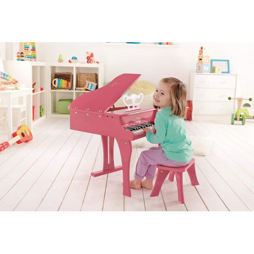 Houten-kinderpiano-roze-Hape-E0319 niet meer leverbaar